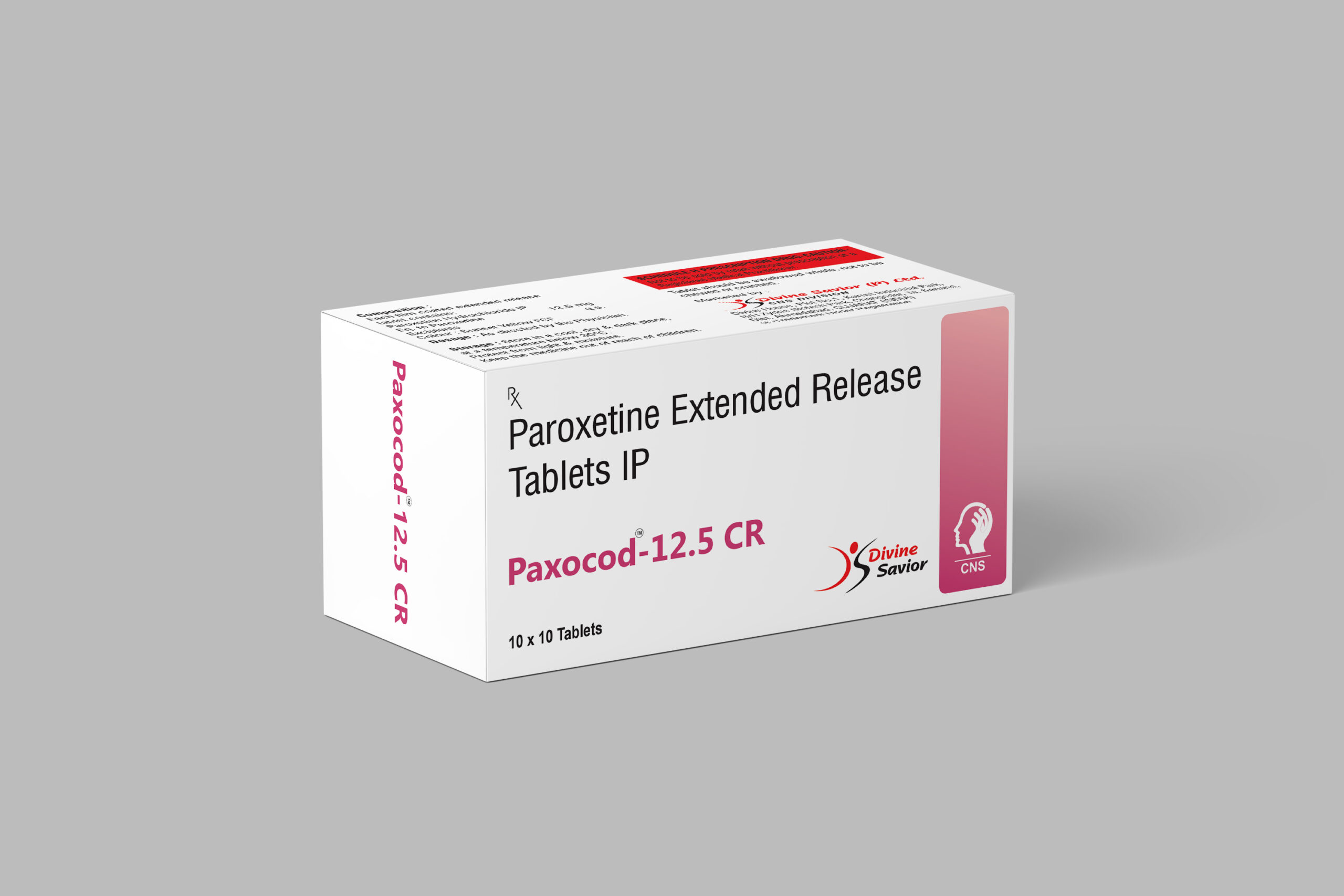 Paxocod-12.5 CR 3D box JPG PAXOCOD-12.50 CR TAB - Image 1